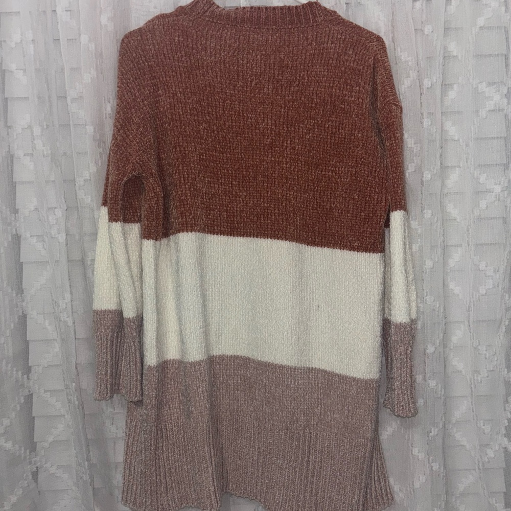 Colorblock Open Front Cardigan Sweater - Picture 5 of 7
